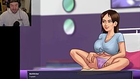 Get turned on by watching a teacher masturbate in the shower