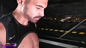 Brazilian Shemale Lludy Fortune Fucks While Black Cock Appears at Gloryhole with Koldo Goran