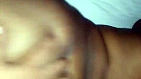 Busty black babe shows off her curvy body in homemade video