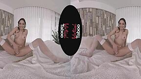 Morning masturbation with virtual reality POV