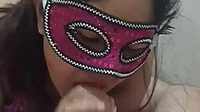Filipina wife takes surprise cumshot on camera