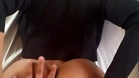 Ebony babe gets pounded from behind