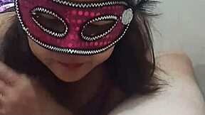 Filipina wife takes surprise cumshot on camera
