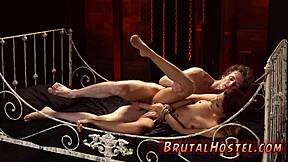 Teen girl gets dominated and tied up in extreme BDSM video