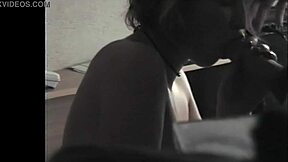Small boobed amateur gives a blowjob