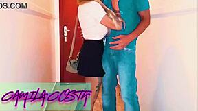 Coroa's first anal scene with amateur pussy and cum