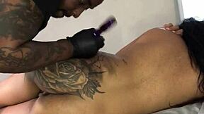 Exotic dancers and pornstars with tattoos get inked in this video