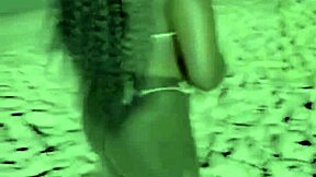 African beauty shows off her sexy body on the beach in Brazil