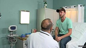 Gay doctor gives a blowjob and anal sex in hospital