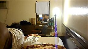 Nerdy bookworm gets doggystyle casting in hotel room