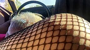 Lingerie-clad Easylara enjoys a hot fucking session in the truck