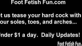 Submissive male begs for foot worship in POV video