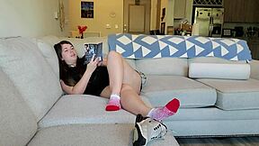 Foot fetish lovers rejoice! Watch as these girls play with their soles while reading.