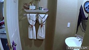 Hardcore POV video of family fun and perverted teen swallowing