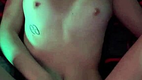 Teenage couple gets frisky in nightclub bathroom