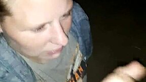 Jacki's outdoor blowjob and cumshot finale
