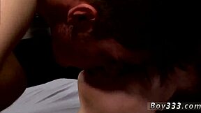 Gay boys explore their sexuality in a family setting