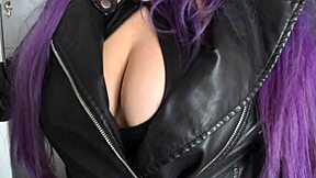 naughty latina cop takes huge cumshot!