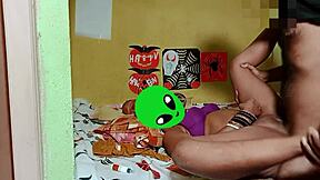 Stepsister's Halloween surprise: Indian couple gets dirty
