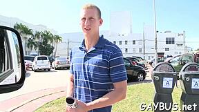 Gay men enjoy rough blowjobs in amateur video