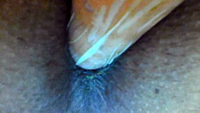 Vegetable playtime turns into anal adventure