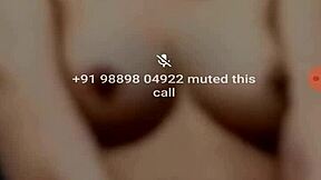 Young Indian coed's intimate video chat reveals self-pleasure session