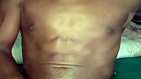 Slow-motion video of BBC cumming in solo session