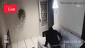 Young girl's solo anal play caught on live TV
