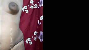 Indian amateur woman with a hairy vagina gets caught by her lover