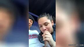 A Latina teen's public car blowjob adventure on Craigslist