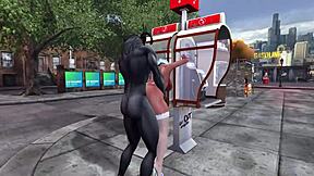 Brandi's bizarre encounter with a deer-man cuckold in 3D
