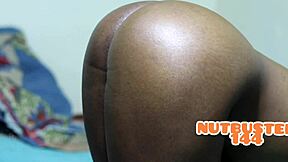 Sensual doggystyle leads to intense missionary with ebony girlfriend