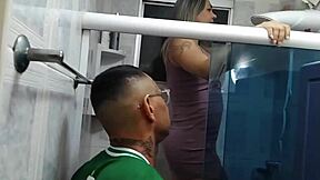 Amateur MILF with big tits gets a surprise visit from a horny plumber