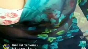 Indian housewife exposes her nipples on Instagram Live