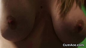A girl with a dirty mouth gets a facial cumshot and swallows it all