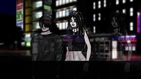 Superhuman cock jock gets monster blowjob in visual novel