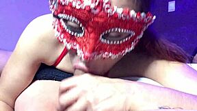 POV view of milf giving a deepthroat blowjob