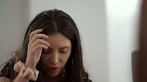 Close-up of girls fighting and sharing pleasure in Allherluv video