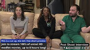 Doctor Tampa's orgasmic treatment with vibrator on ebony patient