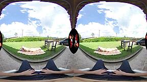 Experience the ultimate reality with Vrlatina's purple-haired beauty in 5k VR