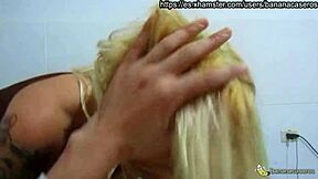 Blonde teen explores sexuality in first intimate video with stepdad