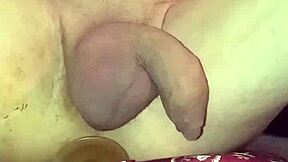 Valentina's sensual anal play with a dildo
