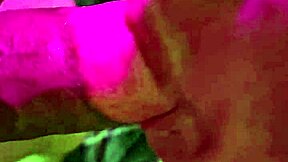 A mature woman helps a man relieve his stress with a deepthroat blowjob