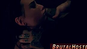 Extreme bondage play leads to rough fingering and hooded pleasure