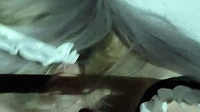 Newcomer with long hair experiences rough anal and spanking