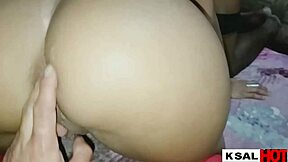 Brazilian beauty experiences wild ride with well-endowed friend
