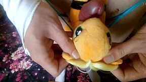 Masturbating and bondage with my MLP plush Applejack