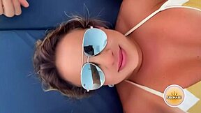 Amateur couple explores desires with curvy MILF outdoors and in hotel