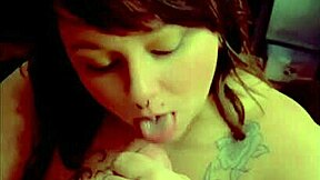 Cumshot on big boobs with nipple piercings