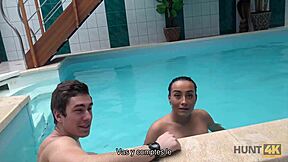Discovering the thrill of hidden pool sex with young teens